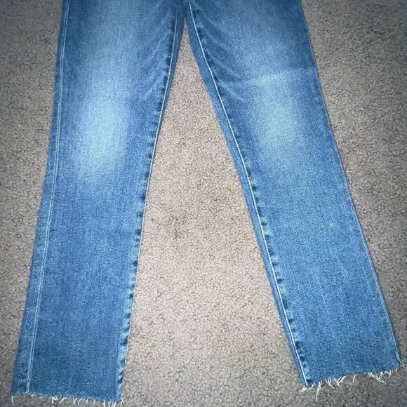 FRANK & EILEEN CORK EVERYDAY High Rise Raw Hem Blue Jeans - BRAND NEW - Size 25 - Picture 3 of 12